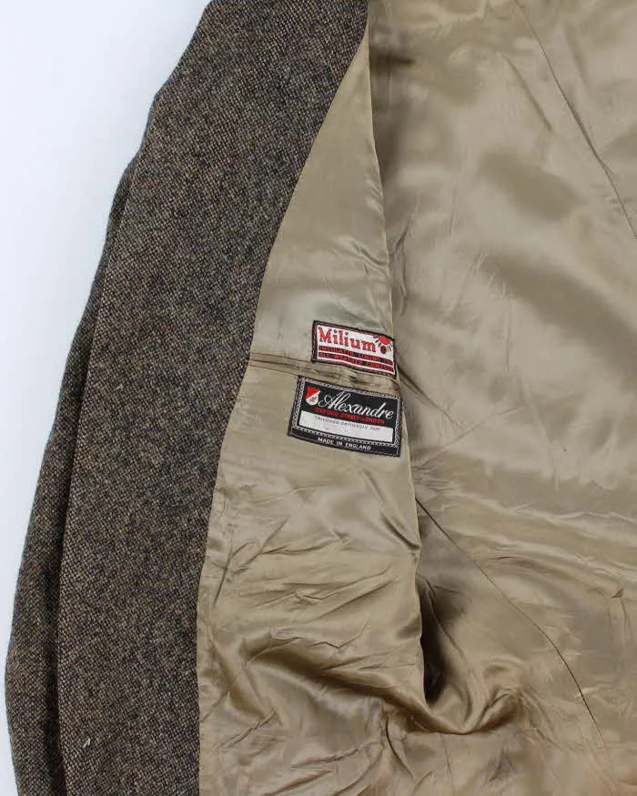 90s Vintage Men's Green Harris Tweed Blazer - L sold by Rokit product image thumbnail 5