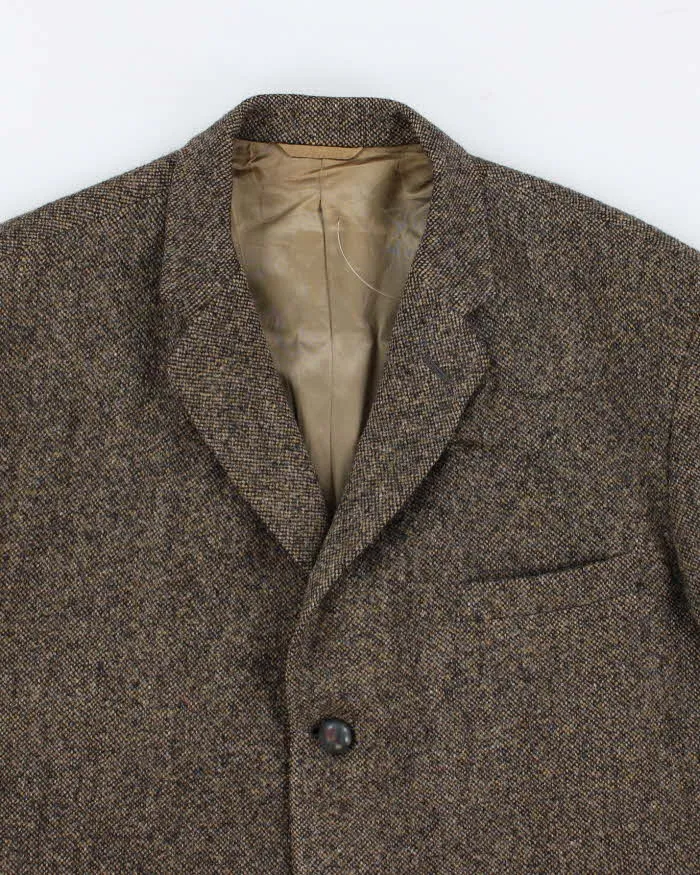 90s Vintage Men's Green Harris Tweed Blazer - L sold by Rokit product image thumbnail 3