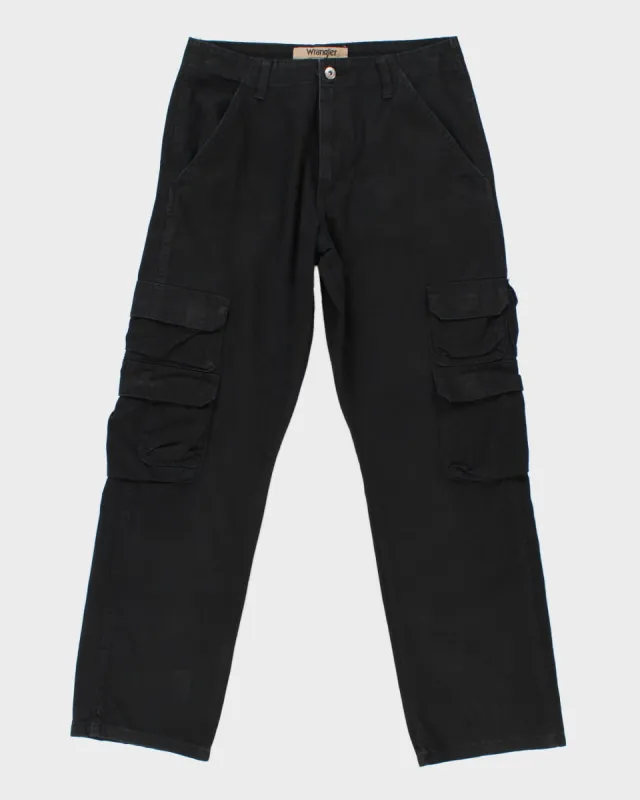 00s Wrangler Black Cargo Trousers - W29 L30 sold by Rokit