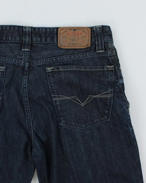 Vintage Guess Cut Off Dark Wash Denim Shorts - W32 L11 sold by Rokit product image thumbnail 4