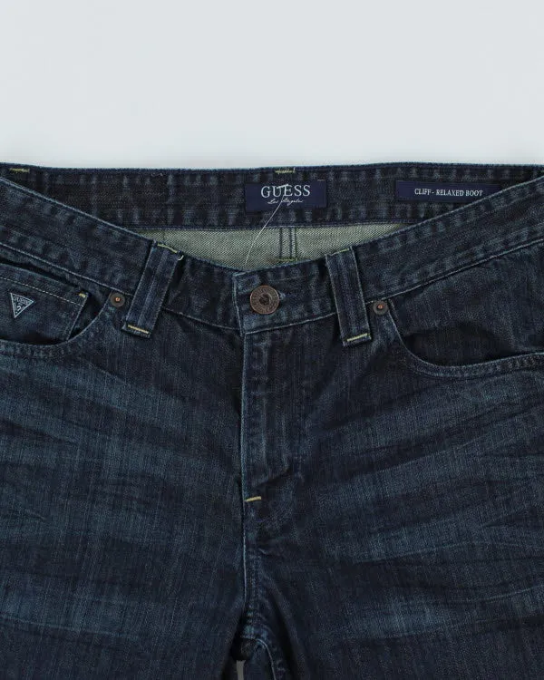 Vintage Guess Cut Off Dark Wash Denim Shorts - W32 L11 sold by Rokit product image thumbnail 3