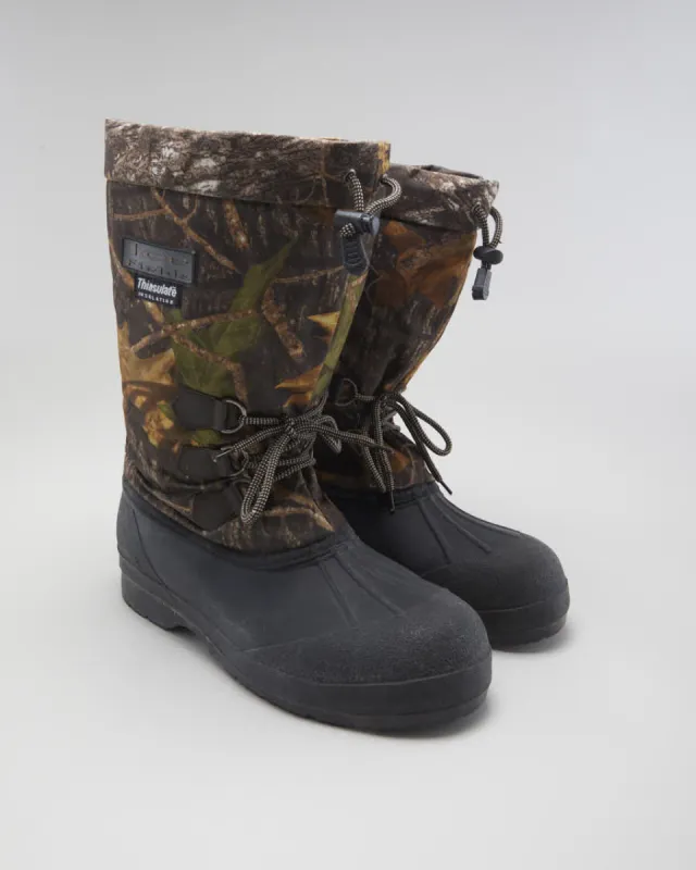 Mens Camouflage Ice Fields Insulated Rubber soled Snow Boots - UK 12 sold by Rokit