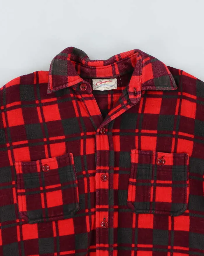Vintage 60s Champion Thick Flannel Shirt - L sold by Rokit product image thumbnail 3