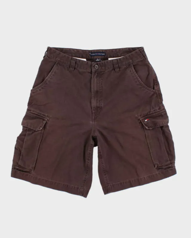 Tommy Hilfiger Brown Cargo Shorts - W33 sold by Rokit