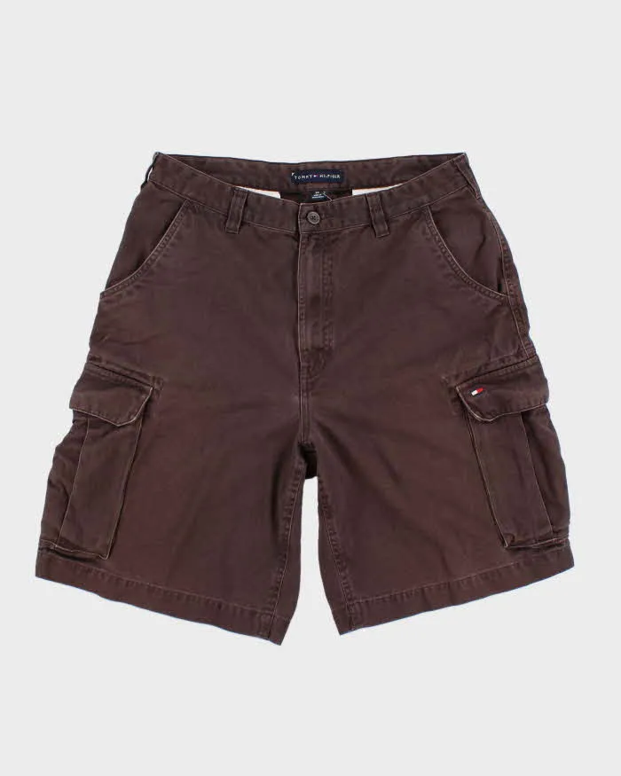 Tommy Hilfiger Brown Cargo Shorts - W33 sold by Rokit