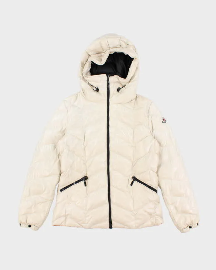 Woman's Vintage Moncler Cream Zip Up Puffer Jacket - M sold by Rokit