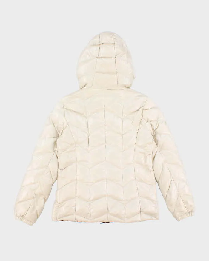 Woman's Vintage Moncler Cream Zip Up Puffer Jacket - M sold by Rokit product image thumbnail 2
