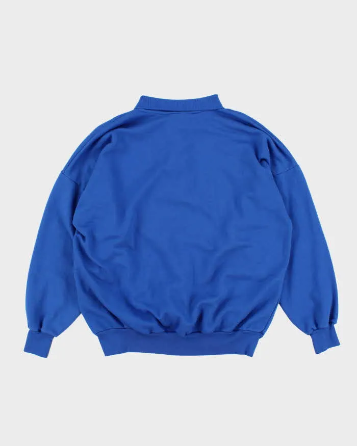 Mens 1980s Blue Collared Sweatshirt - L sold by Rokit product image thumbnail 2