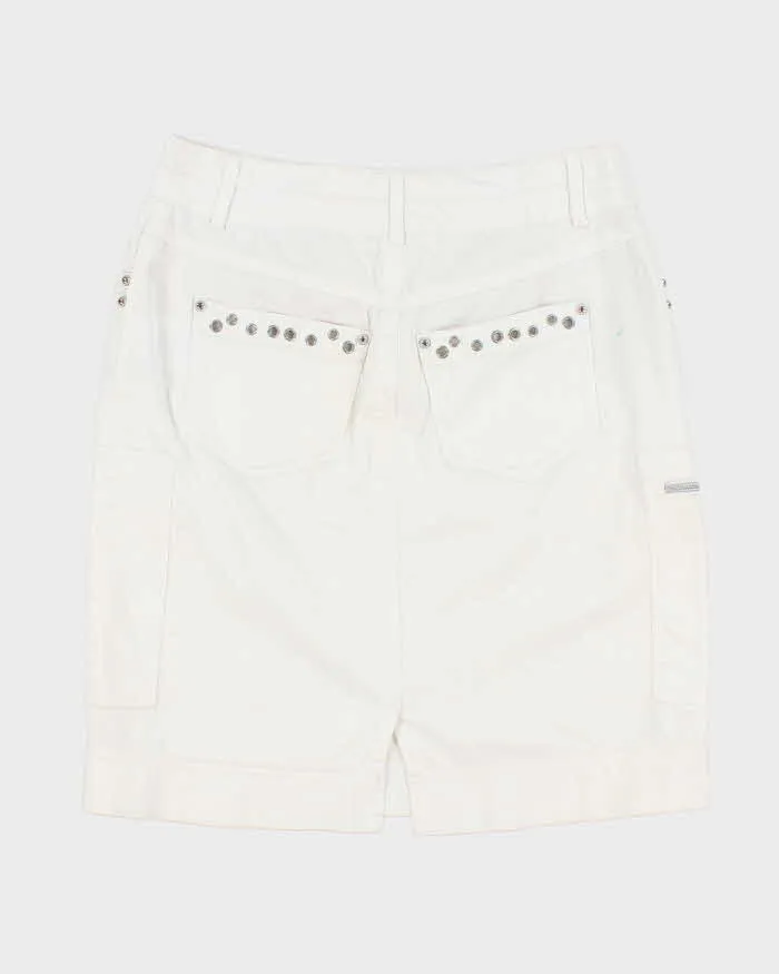 Y2k 00s White Eyelet Cargo Skirt - S sold by Rokit product image thumbnail 2