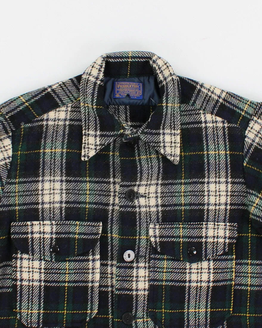 80's Vintage Men's Plaid Pendleton Shirt Jacket - L sold by Rokit product image thumbnail 3