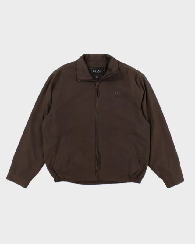 Vintage 90s Izod Brown Jacket - M sold by Rokit