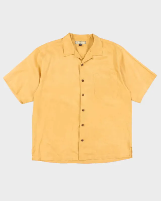 Vintage 90s Tommy Bahama Yellow Shirt - L sold by Rokit