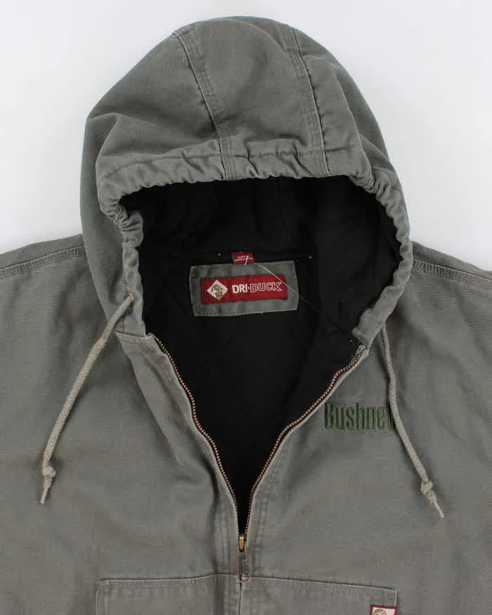 00s Dri Duck Green Hooded Workwear Jacket - M sold by Rokit product image thumbnail 3
