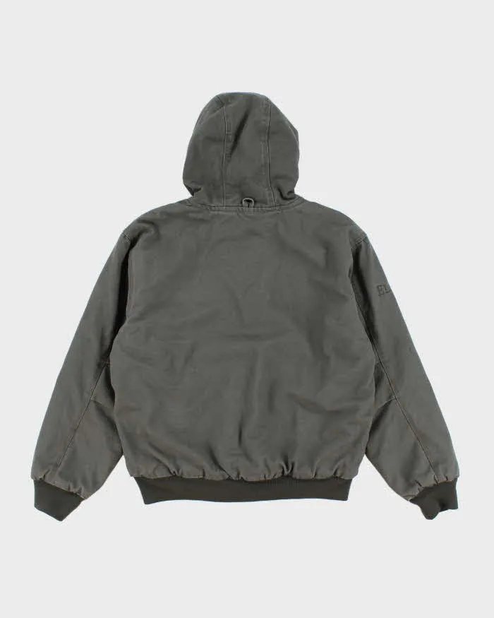 00s Dri Duck Green Hooded Workwear Jacket - M sold by Rokit product image thumbnail 2