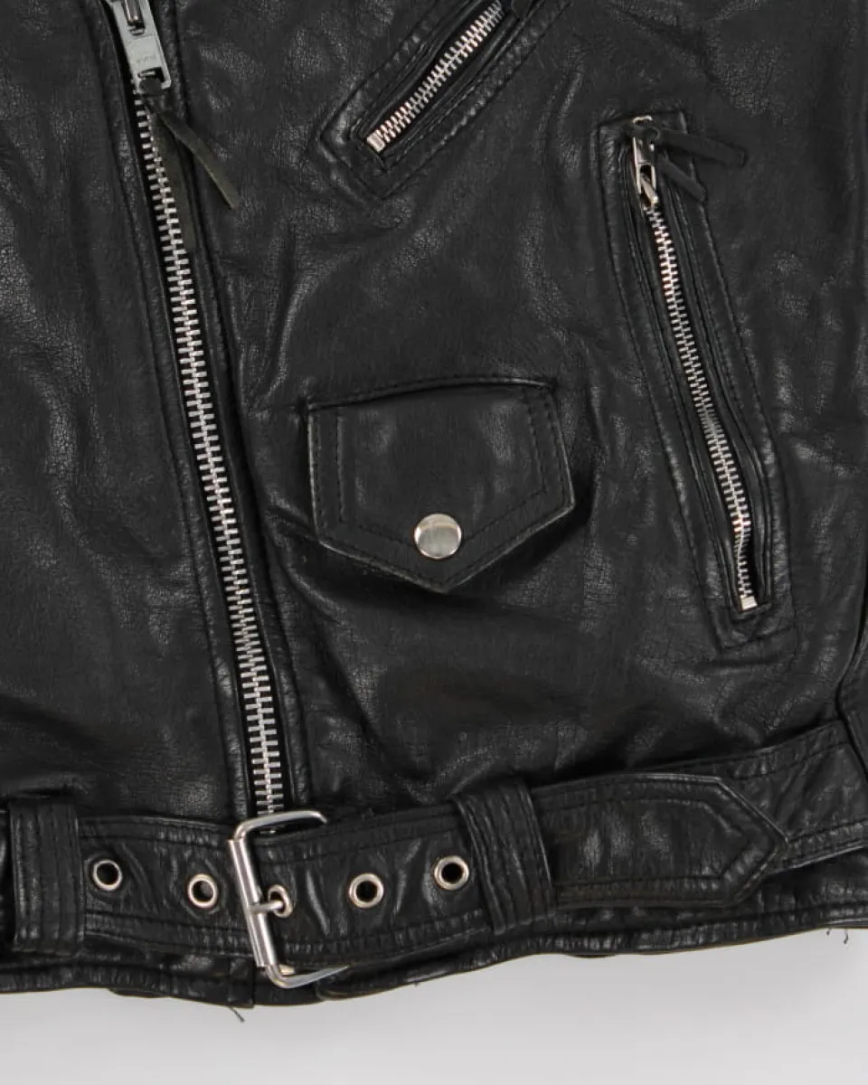 Vintage 90s Ripples Inc Leather Jacket - S | Parallel