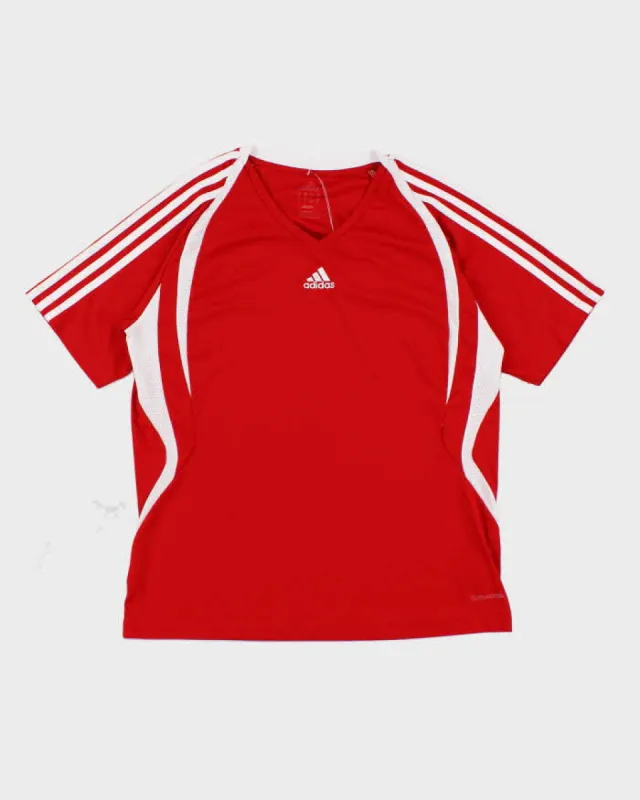 Adidas Women's Red Football Top - L sold by Rokit