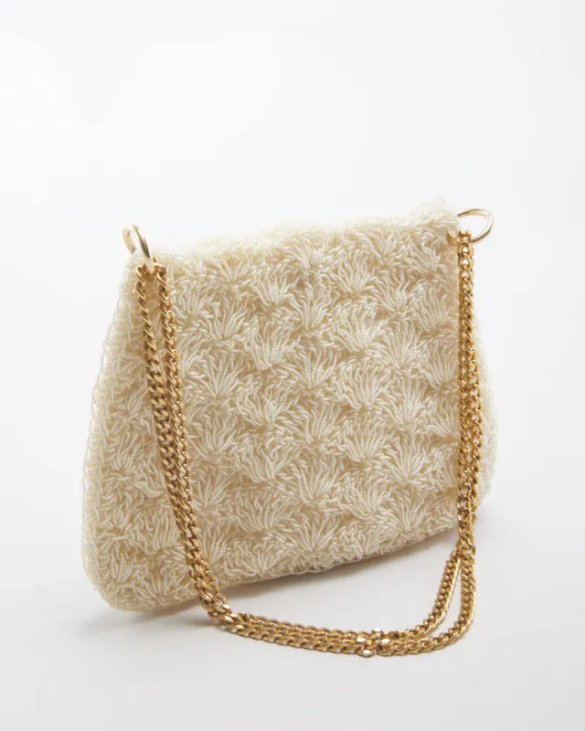 60's Darling Beaded Clutch with Chain sold by Rokit