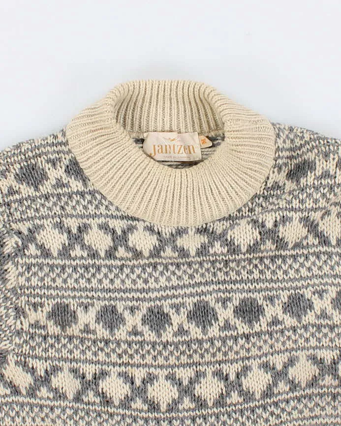 50s Vintage Mens Cream Jantzen Knit Sweater - M sold by Rokit product image thumbnail 3