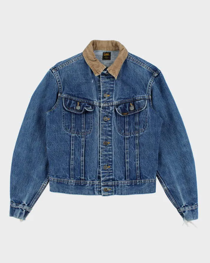 Vintage Lee Denim Jacket Cord Collar - S sold by Rokit