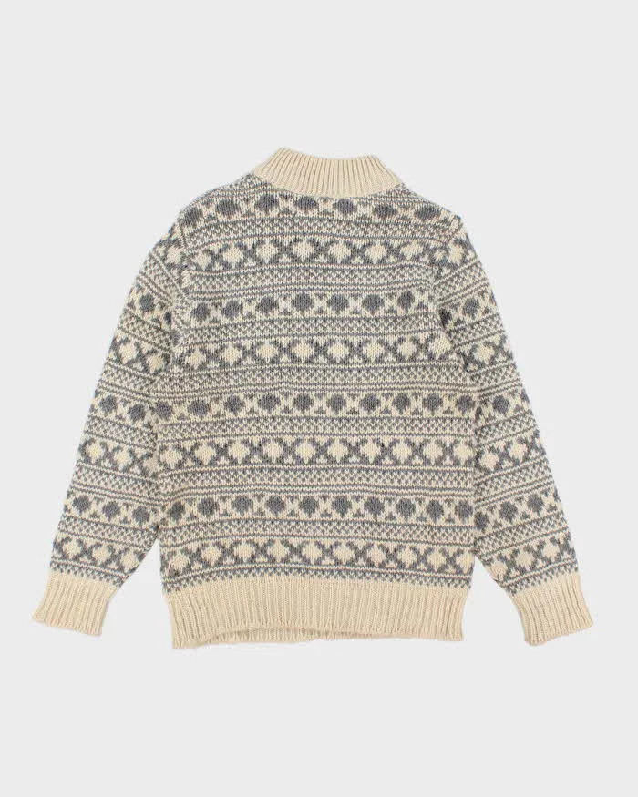 50s Vintage Mens Cream Jantzen Knit Sweater - M sold by Rokit product image thumbnail 2