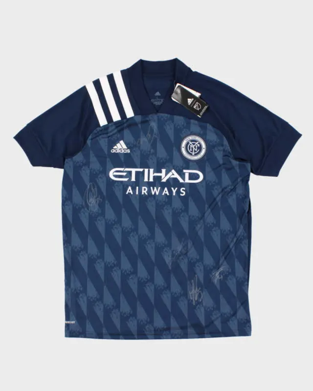 Deadstock Mens Blue Adidas Football Club Jersey - L sold by Rokit