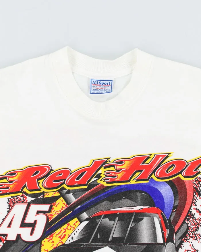 Vintage 90's Red Hot Racing T-Shirt - M sold by Rokit product image thumbnail 3