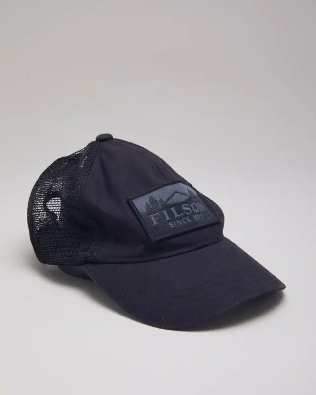 Filson Black Trucker Hat sold by Rokit