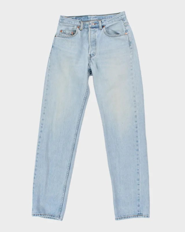 Vintage 90s Levi's 501 Light Wash Denim Jeans - W26 L30 sold by Rokit
