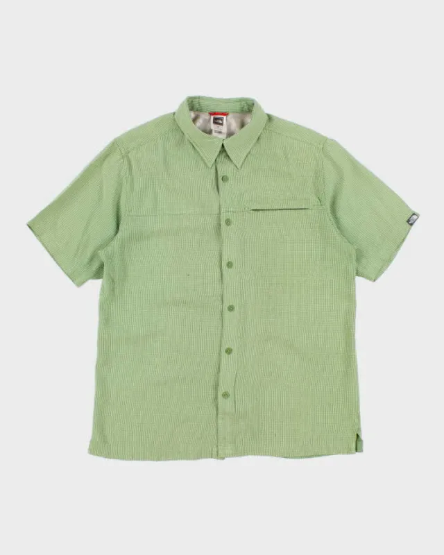 Vintage Men's Green checked The North Face  Button Up Shirt - S sold by Rokit