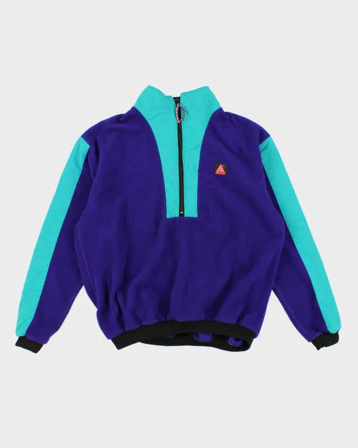 Vintage 80s/90s Activa Colourblock Fleece - L sold by Rokit