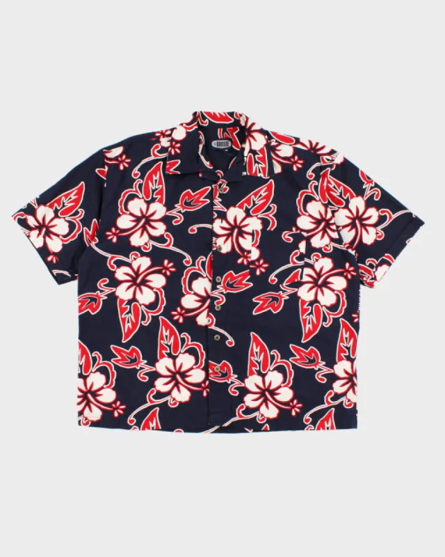 Men's Vintage Blue Hawaiian Shirt - XL sold by Rokit