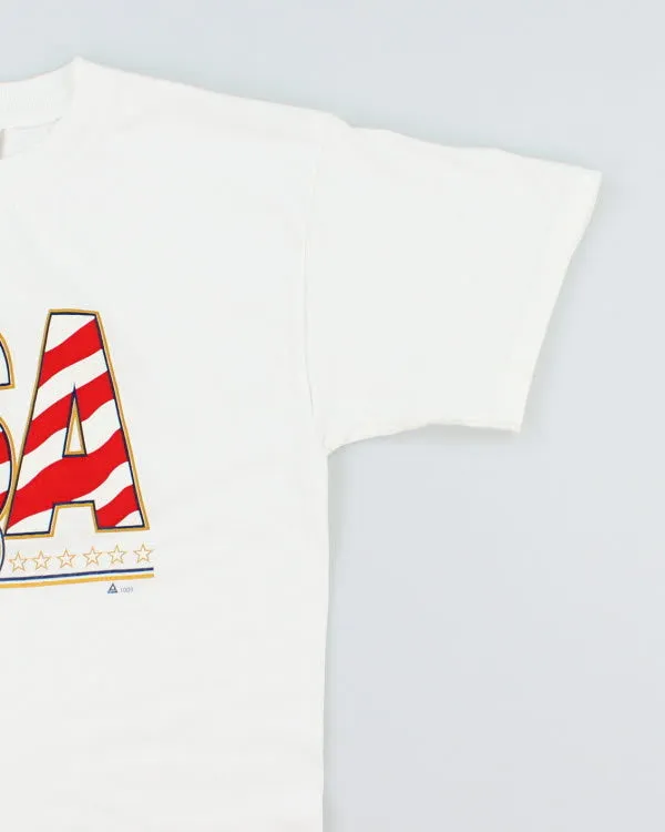 Vintage Gold Basics USA T-shirt - L sold by Rokit product image thumbnail 4