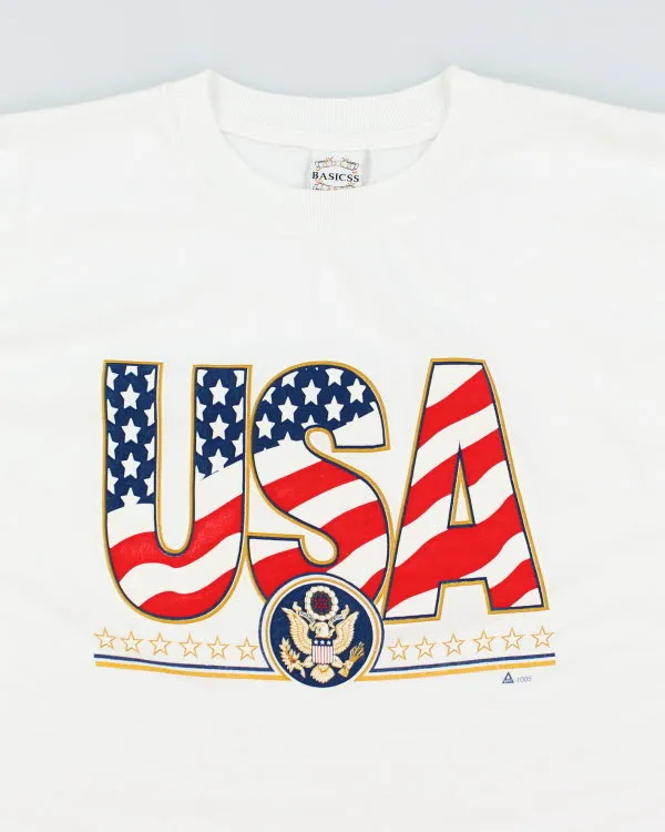 Vintage Gold Basics USA T-shirt - L sold by Rokit product image thumbnail 3