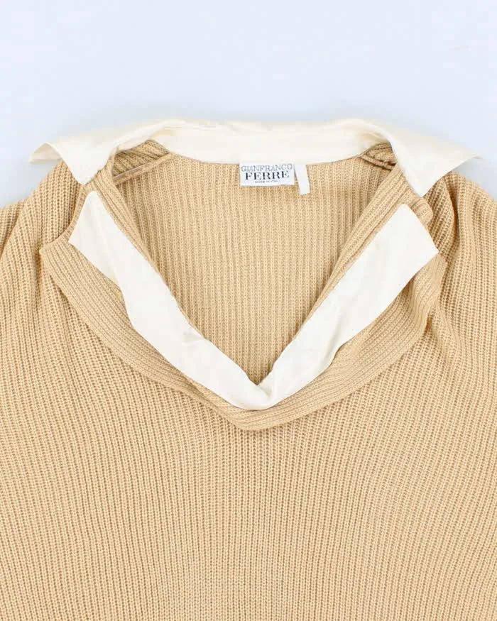 Vintage 80s Gianfranco Ferre Wool Jumper - M sold by Rokit product image thumbnail 3