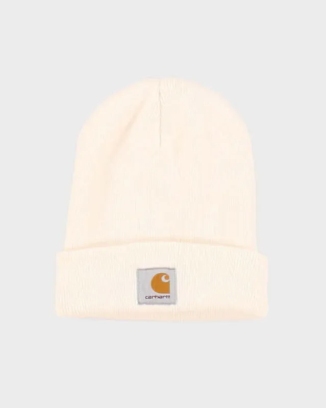 Unisex Cream Carhartt Beanie -O/S sold by Rokit