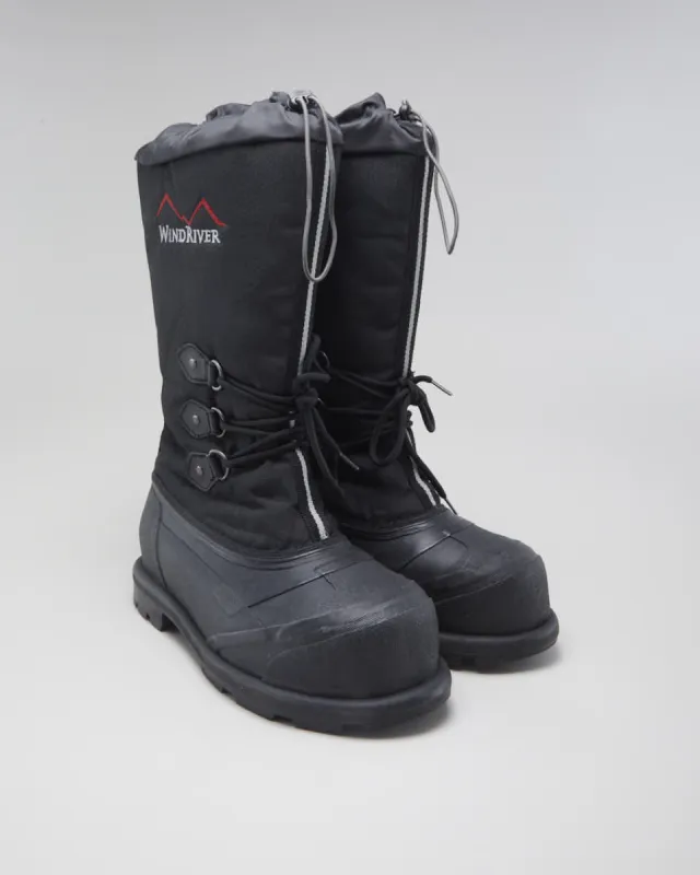 Men's Black Winder River Insulated Rubber Soled Snow boots - UK 10 sold by Rokit