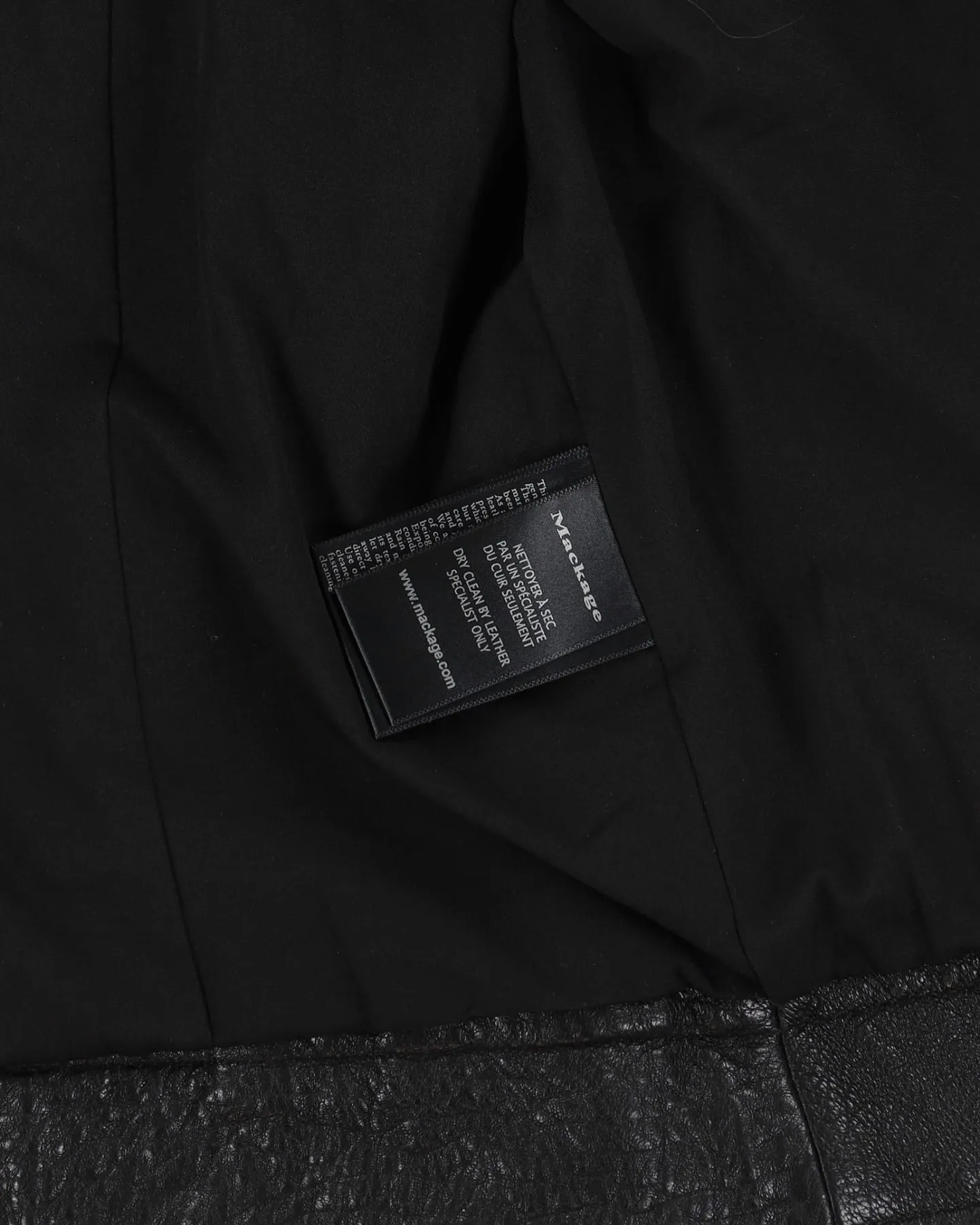 Mackage For Aritzia Black Leather Biker Jacket - XS / S sold by Rokit product image thumbnail 4