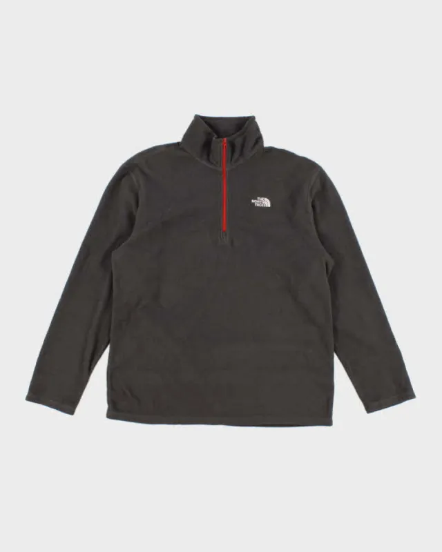 Mens Grey The North Face Quarter Zip Fleece - L sold by Rokit
