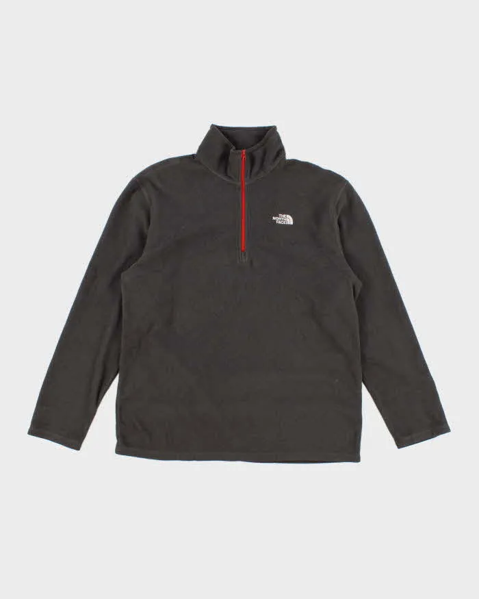 Mens Grey The North Face Quarter Zip Fleece - L sold by Rokit