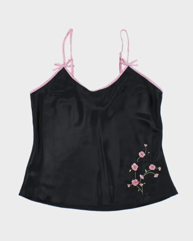 Y2k 00s Sentiments Embroidered Cami - M sold by Rokit