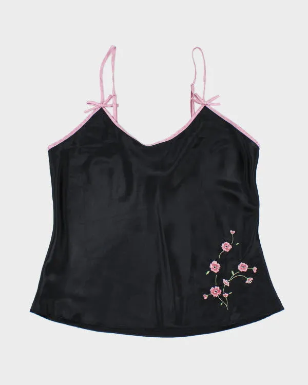 Y2k 00s Sentiments Embroidered Cami - M sold by Rokit