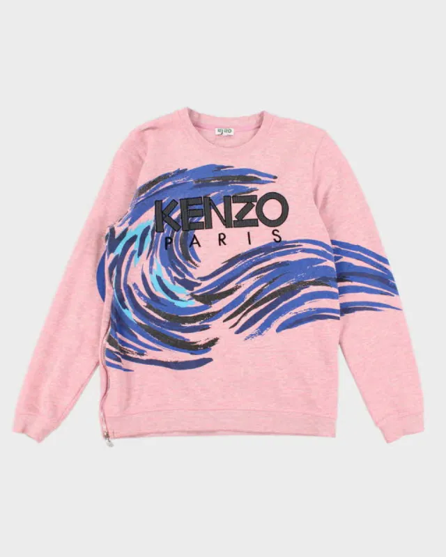 Womens Kenzo Pink Waves Sweatshirt - S made by Rokit
