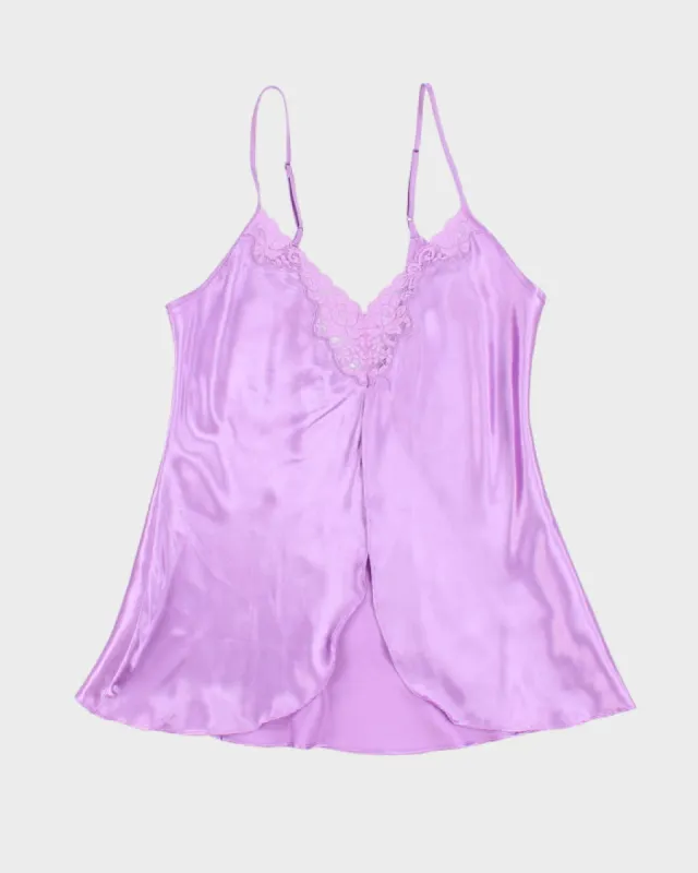 Woman's Purple Satin Camisole - M sold by Rokit