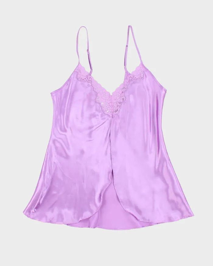 Woman's Purple Satin Camisole - M sold by Rokit