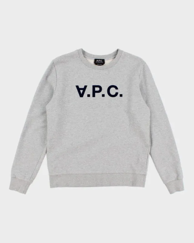 A.P.C. Grey Sweatshirt - S sold by Rokit