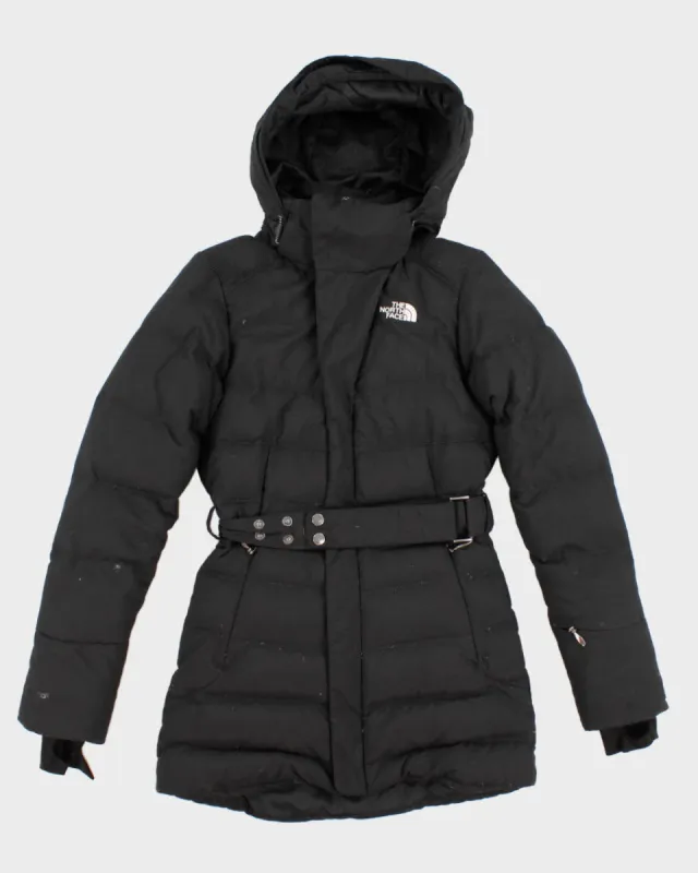 Womens Black The North Face Belted Puffer Coat - XS sold by Rokit