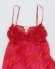 Y2k 00s La Senza Floral Mesh Slip - M sold by Rokit