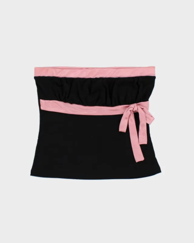 Y2k 00s Fairweather Bow Tube Top - M sold by Rokit