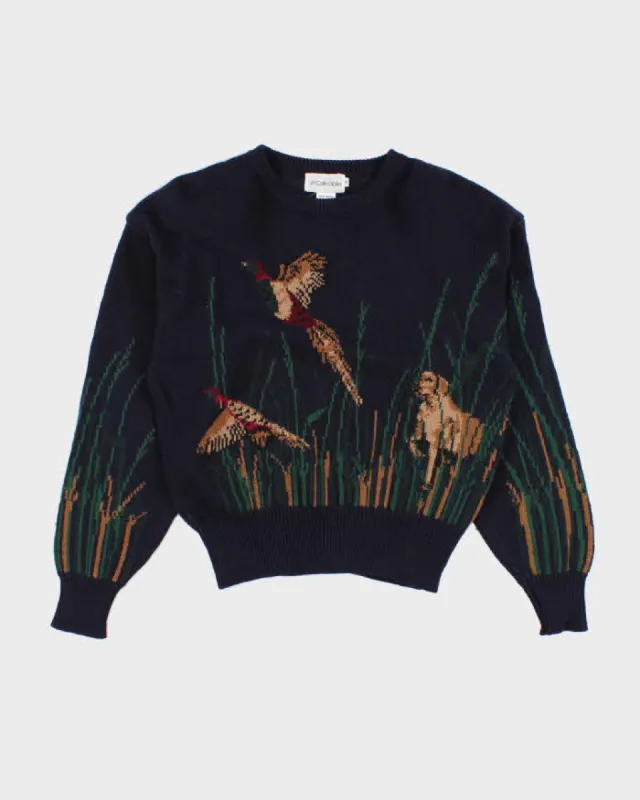 Vintage 90s JH Collectibles Wool Dog And Duck Jumper - M made by Rokit