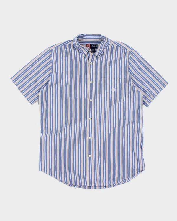 Vintage 2000s Chaps Stripy Short Sleeve Shirt - M sold by Rokit